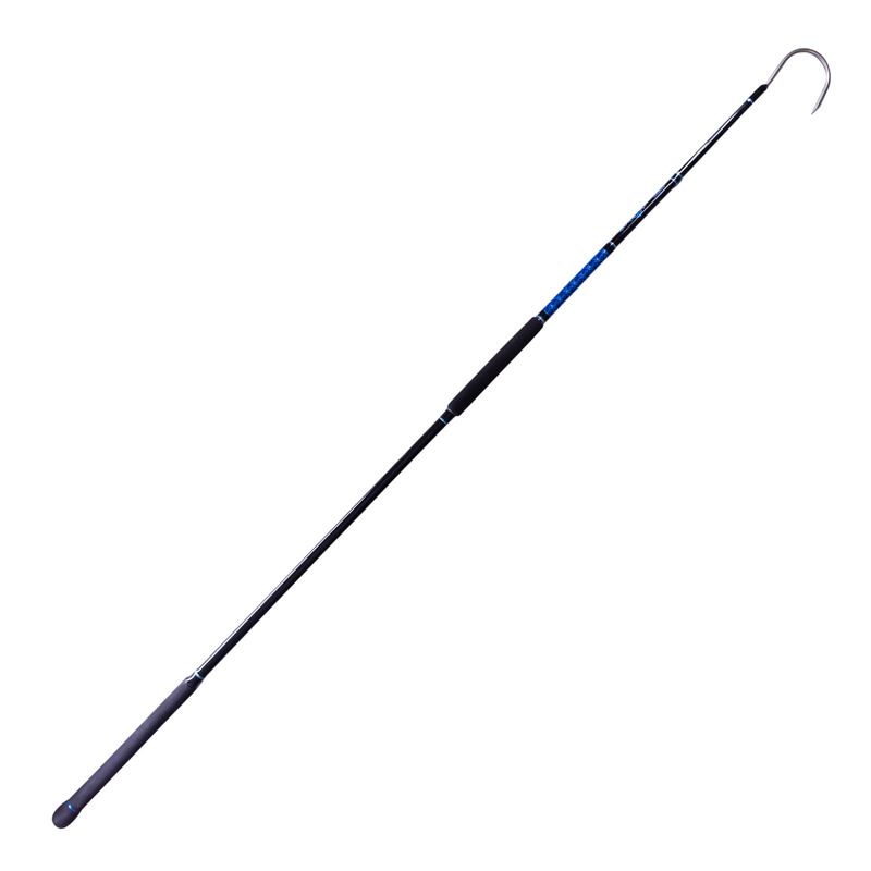 FISHING GAFF WITH Stainless Steel Hook Fiberglass Pole Non-Slip